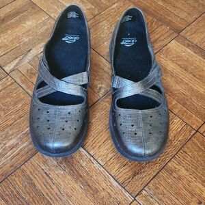 abeo Ciji Pewter Women Size 8 Comfort Mary Jane Shoes Leather Upper Orthotics